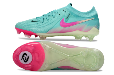 Nike Phantom GX 2 Elite FG Football Boots - Aqua/Neon Pink/Pale Green