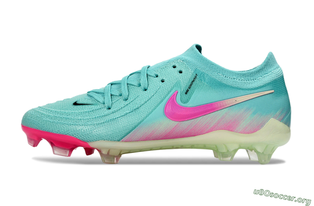 Nike Phantom GX 2 Elite FG Football Boots - Aqua/Neon Pink/Pale Green 3