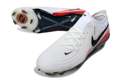 Nike Phantom GX 2 Elite FG Football Boots - White/Crimson Red/Steel Grey