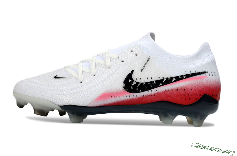Nike Phantom GX 2 Elite FG Football Boots - White/Crimson Red/Steel Grey 3