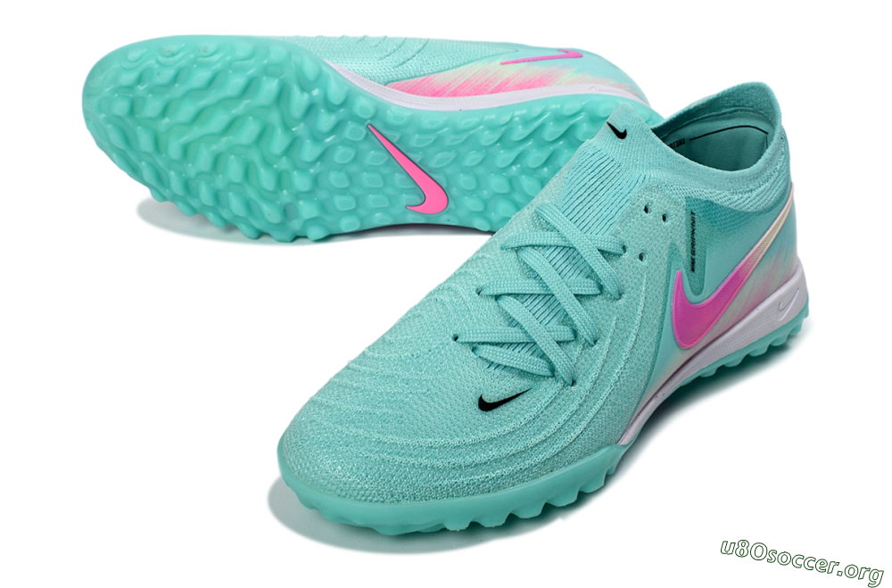 Nike Phantom GX 2 Elite TF Football Shoes - Aqua/Pink Mist/Soft Green 0