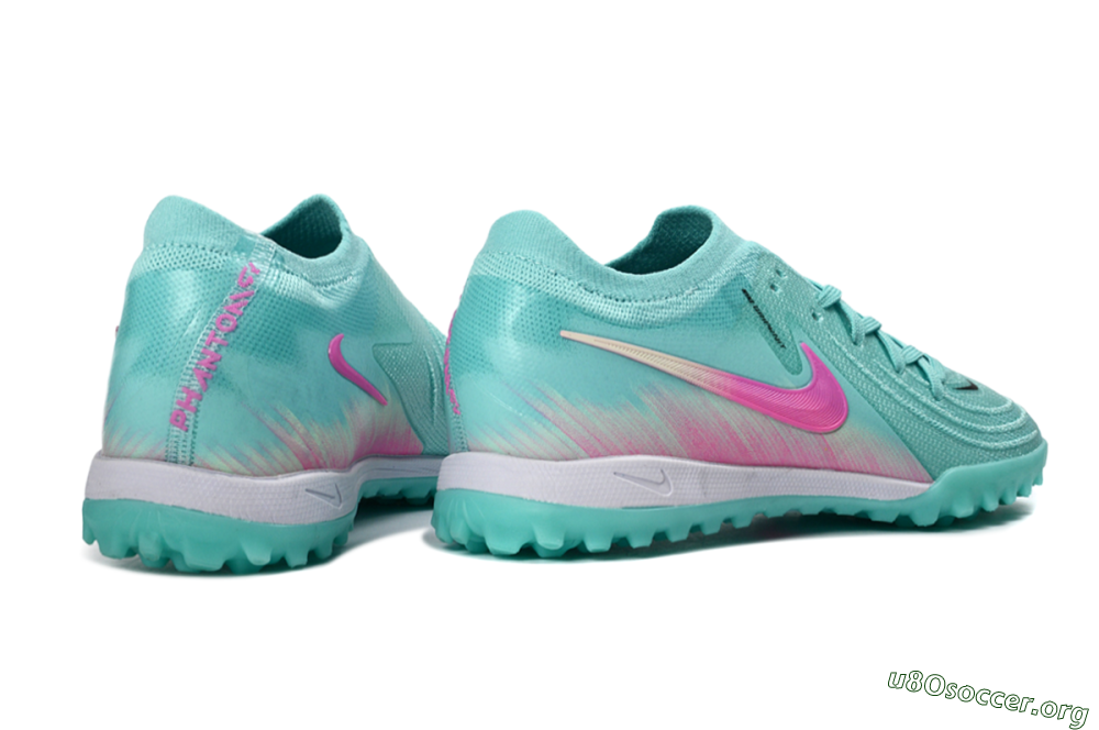 Nike Phantom GX 2 Elite TF Football Shoes - Aqua/Pink Mist/Soft Green 6