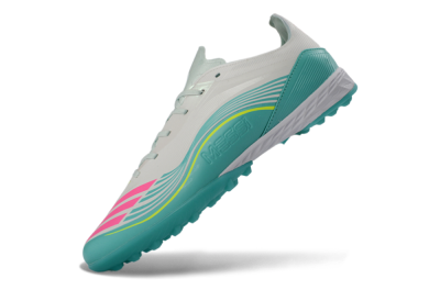 Adidas F50 Pro TF Football Shoes - Aqua/Neon Pink/Sunshine Yellow
