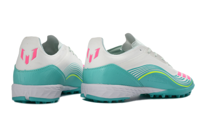 Adidas F50 Pro TF Football Shoes - Aqua/Neon Pink/Sunshine Yellow