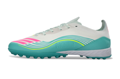 Adidas F50 Pro TF Football Shoes - Aqua/Neon Pink/Sunshine Yellow