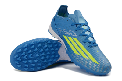 Adidas F50 Pro TF Football Shoes - Blue/Neon Green/Light Blue