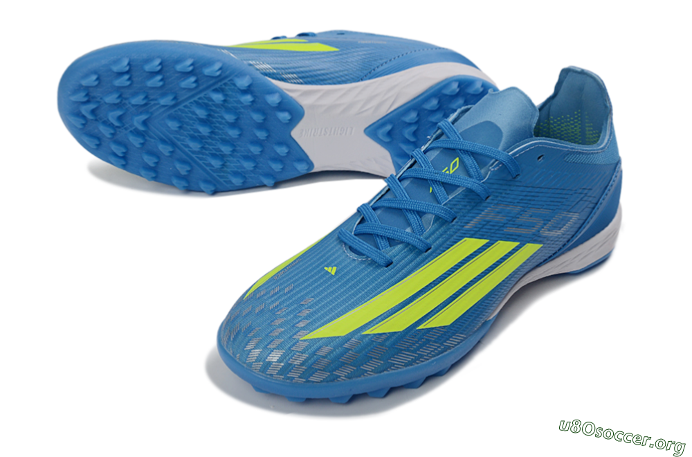 Adidas F50 Pro TF Football Shoes - Blue/Neon Green/Light Blue 0