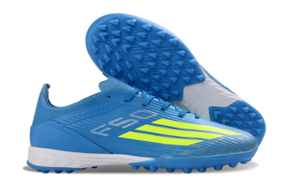 Adidas F50 Pro TF Football Shoes - Blue/Neon Green/Light Blue