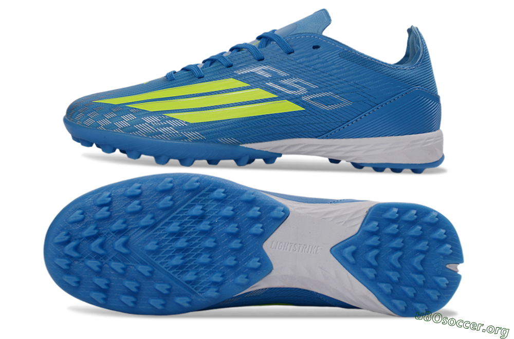 Adidas F50 Pro TF Football Shoes - Blue/Neon Green/Light Blue 1
