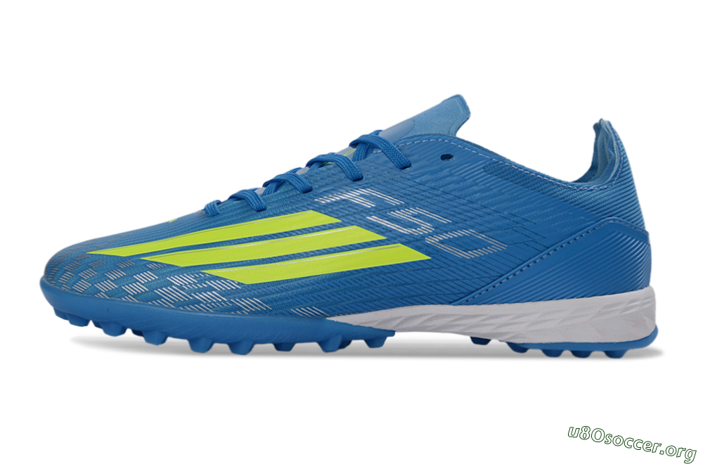 Adidas F50 Pro TF Football Shoes - Blue/Neon Green/Light Blue 3
