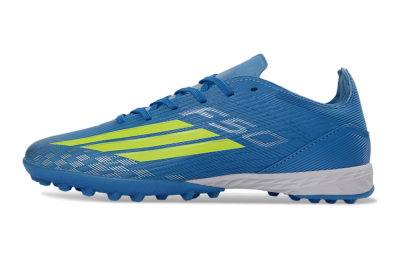 Adidas F50 Pro TF Football Shoes - Blue/Neon Green/Light Blue
