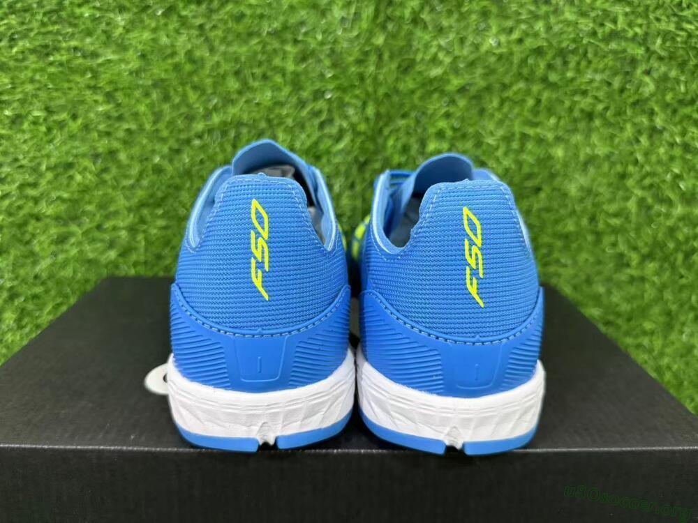 Adidas F50 Pro TF Football Shoes - Blue/Neon Green/Light Blue