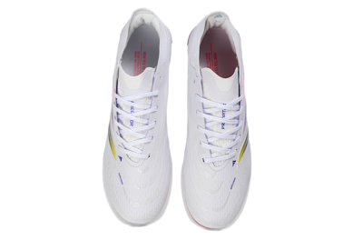 Adidas Predator 26 Elite FG Football Boots - White/Iridescent Pink/Iridescent Blue