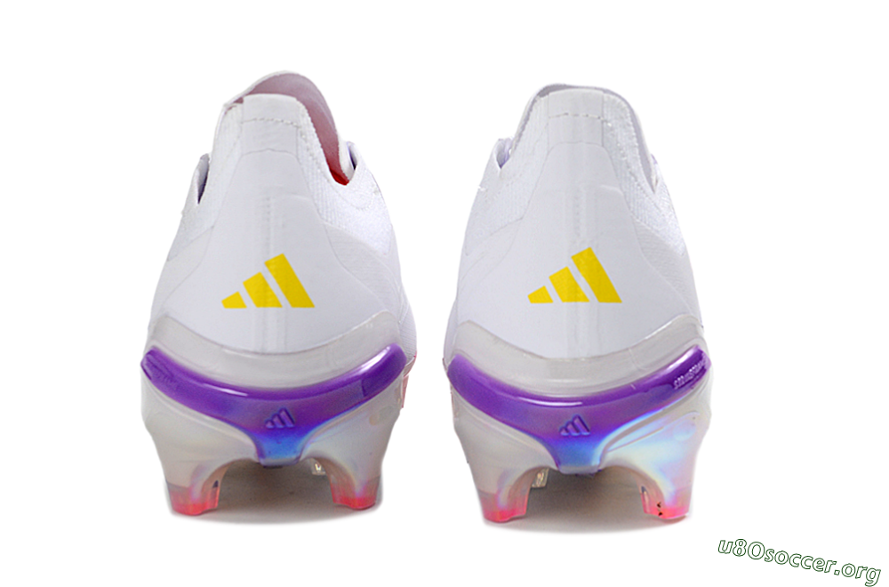 Adidas Predator 26 Elite FG Football Boots - White/Iridescent Pink/Iridescent Blue 5