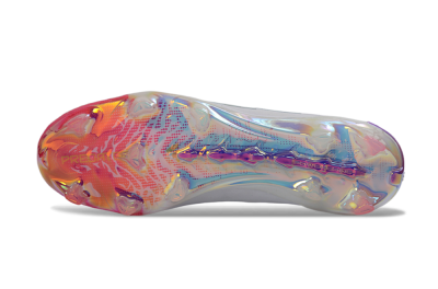 Adidas Predator 26 Elite FG Football Boots - White/Iridescent Pink/Iridescent Blue