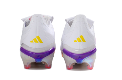 Adidas Predator 26 Elite Fold-Over Tongue FG Football Boots - White/Iridescent Fusion/Neon Bright