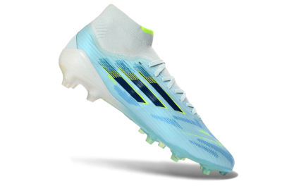 Adidas F50 Elite Mid FG Football Boots - LightBlue/ElectricYellow/DeepNavy