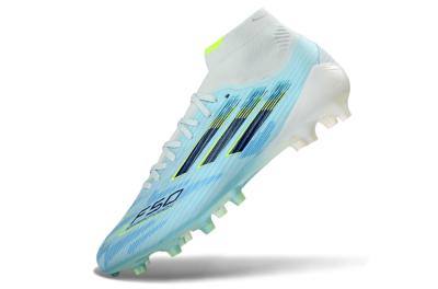 Adidas F50 Elite Mid FG Football Boots - LightBlue/ElectricYellow/DeepNavy