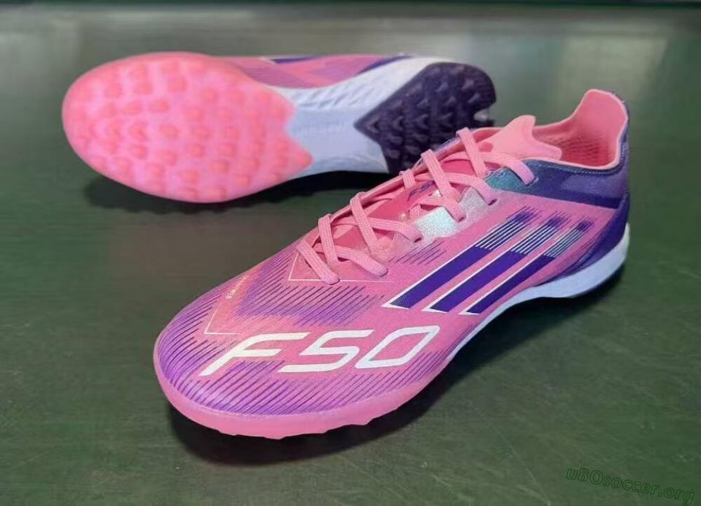 Adidas F50 Elite TF Football Shoes - Pink/Lavender Glow/Soft Pink
