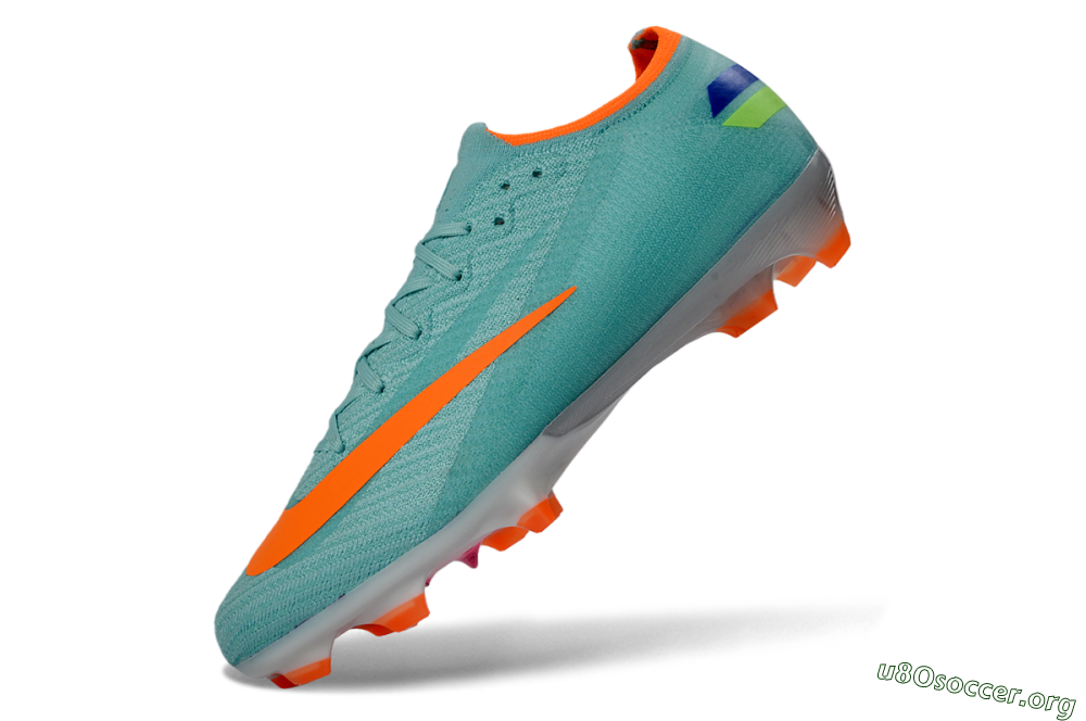 Nike Air Zoom Mercurial Vapor 16 Elite FG Football Boots - Aqua/Coral Orange/Fresh Mint 5