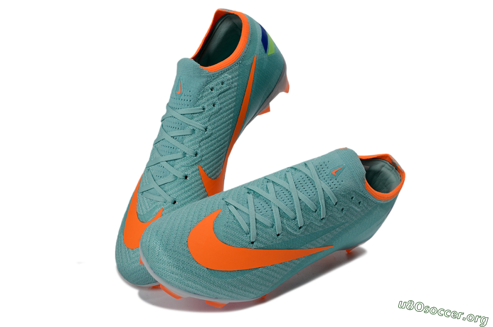 Nike Air Zoom Mercurial Vapor 16 Elite FG Football Boots - Aqua/Coral Orange/Fresh Mint 0