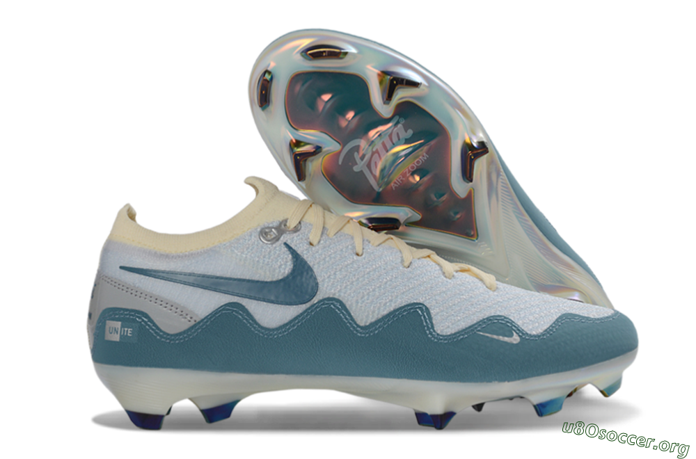 Patta x Nike Air Zoom Mercurial Vapor 16 Elite FG Football Boots - Blue/Sky Blue/Cream White 2