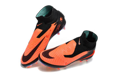 Nike Phantom 6 Elite High FG Football Boots - Orange/Neon Blaze/Rainbow Fade