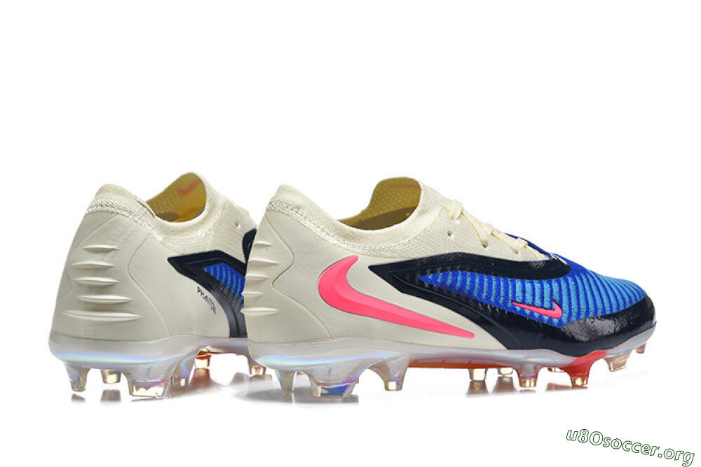 Nike Phantom 6 Elite Low FG Football Boots - Blue/Electric Blue/Cream Beige 5