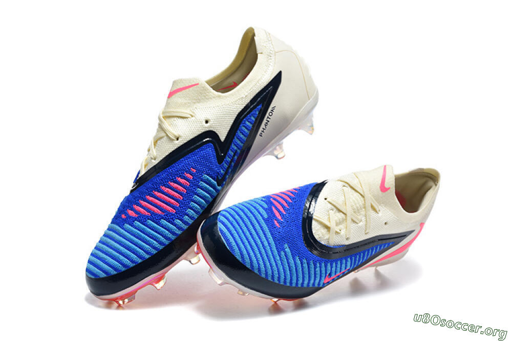 Nike Phantom 6 Elite Low FG Football Boots - Blue/Electric Blue/Cream Beige 0