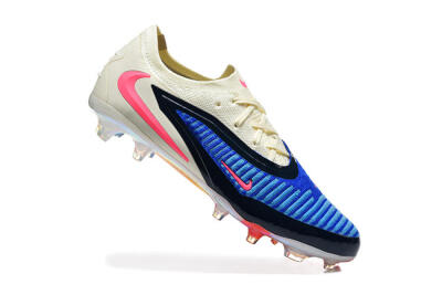 Nike Phantom 6 Elite Low FG Football Boots - Blue/Electric Blue/Cream Beige