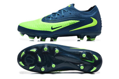 Nike Phantom 6 Elite Low FG Football Boots - Green/Electric Lime/Dark Blue