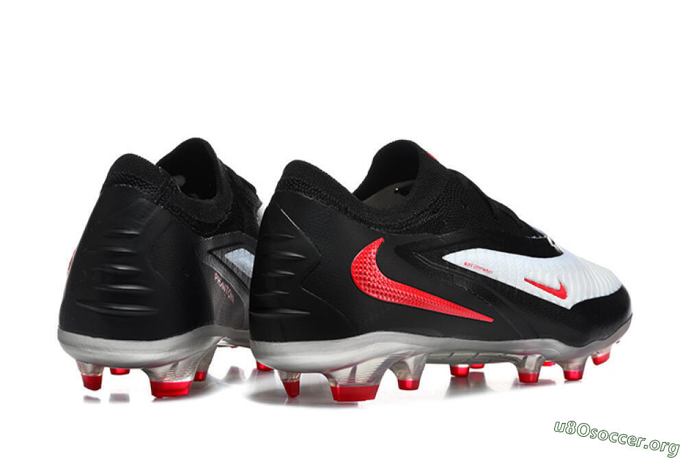 Nike Phantom 6 Elite Low FG Football Boots - White/Red Blaze/Black Night 5