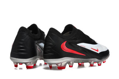 Nike Phantom 6 Elite Low FG Football Boots - White/Red Blaze/Black Night