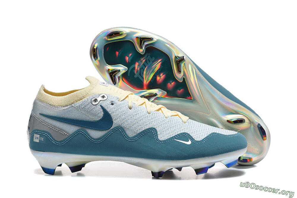 Patta x Nike Air Zoom Mercurial Vapor 16 Elite FG Football Boots - Blue/Sky Blue/Frost White 2