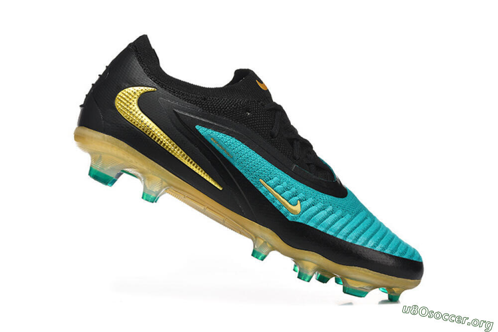 Nike Phantom 6 Elite Low FG Football Boots - Teal/Gold/Black 4