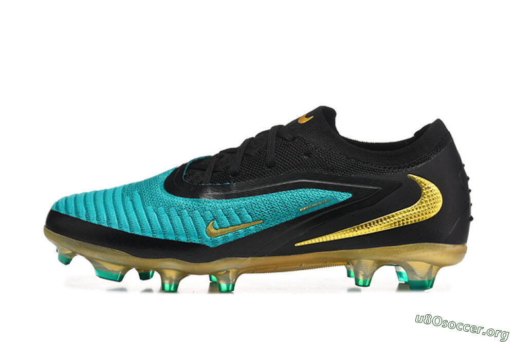 Nike Phantom 6 Elite Low FG Football Boots - Teal/Gold/Black 3