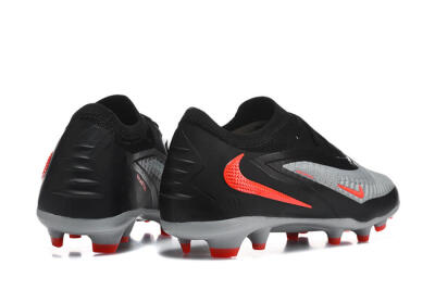 Nike Phantom 6 Elite Low FG Football Boots - Gray/Electric Orange/Black