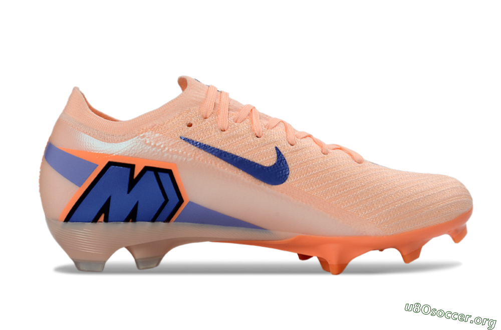 Nike Air Zoom Mercurial Vapor 16 Elite FG Football Boots - Peach/Coral Bliss/Navy Blue 5