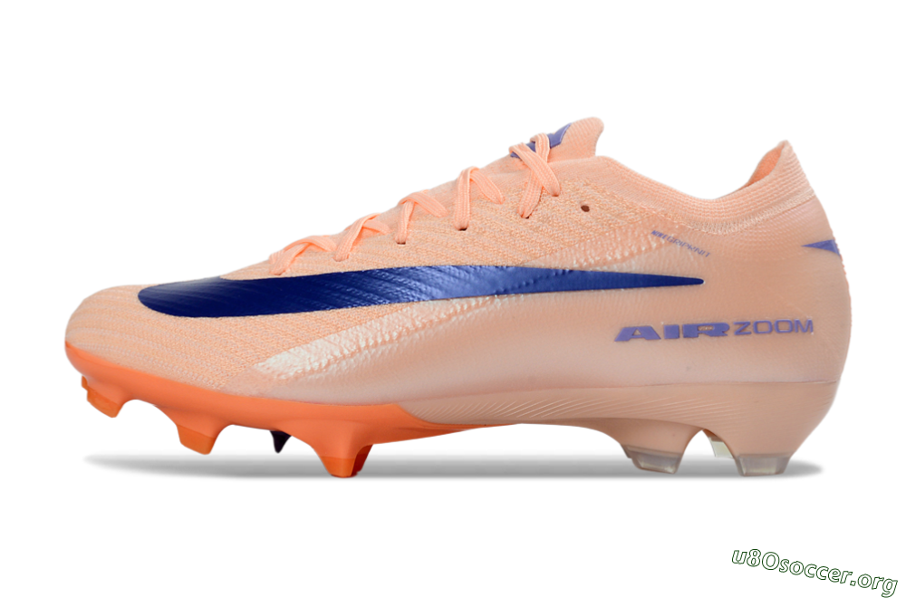 Nike Air Zoom Mercurial Vapor 16 Elite FG Football Boots - Peach/Coral Bliss/Navy Blue 3