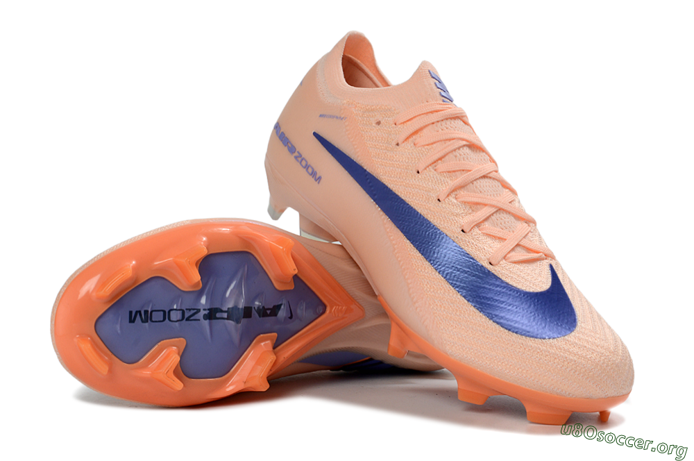 Nike Air Zoom Mercurial Vapor 16 Elite FG Football Boots - Peach/Coral Bliss/Navy Blue 1