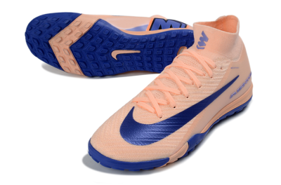 Nike Air Zoom Mercurial Superfly 10 Elite TF Football Shoes - Peach/Cobalt Blue/Soft Coral