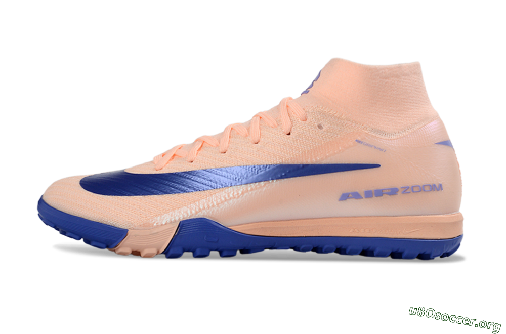 Nike Air Zoom Mercurial Superfly 10 Elite TF Football Shoes - Peach/Cobalt Blue/Soft Coral 3