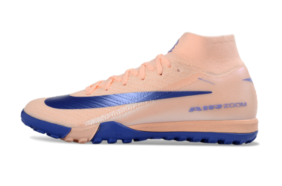 Nike Air Zoom Mercurial Superfly 10 Elite TF Football Shoes - Peach/Cobalt Blue/Soft Coral