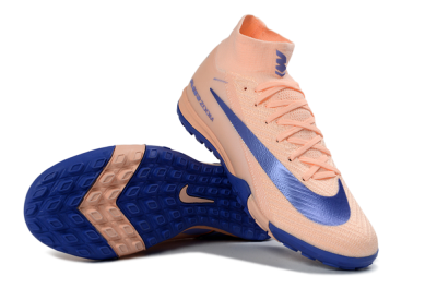 Nike Air Zoom Mercurial Superfly 10 Elite TF Football Shoes - Peach/Cobalt Blue/Soft Coral