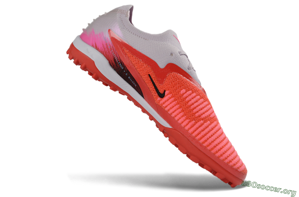 Nike Phantom 6 Elite Low TF Football Shoes - Red/Coral Blaze/Black 4