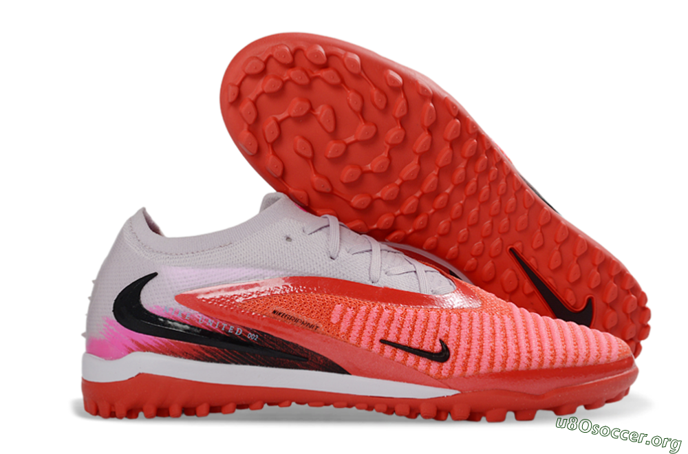 Nike Phantom 6 Elite Low TF Football Shoes - Red/Coral Blaze/Black 2