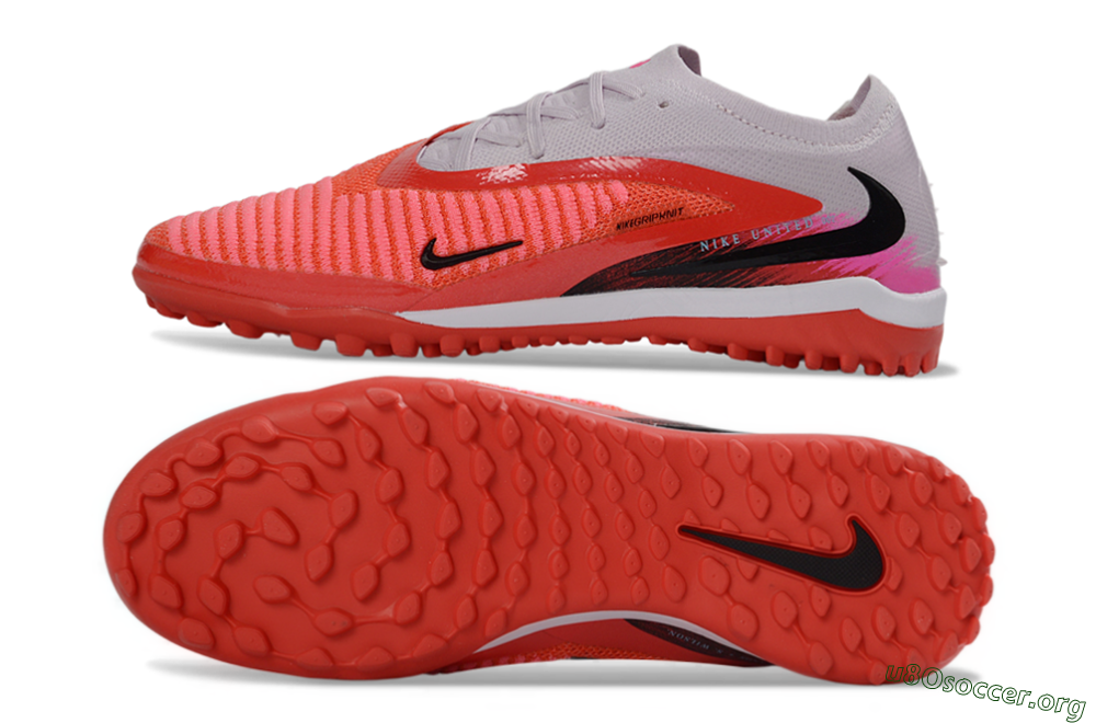 Nike Phantom 6 Elite Low TF Football Shoes - Red/Coral Blaze/Black 1