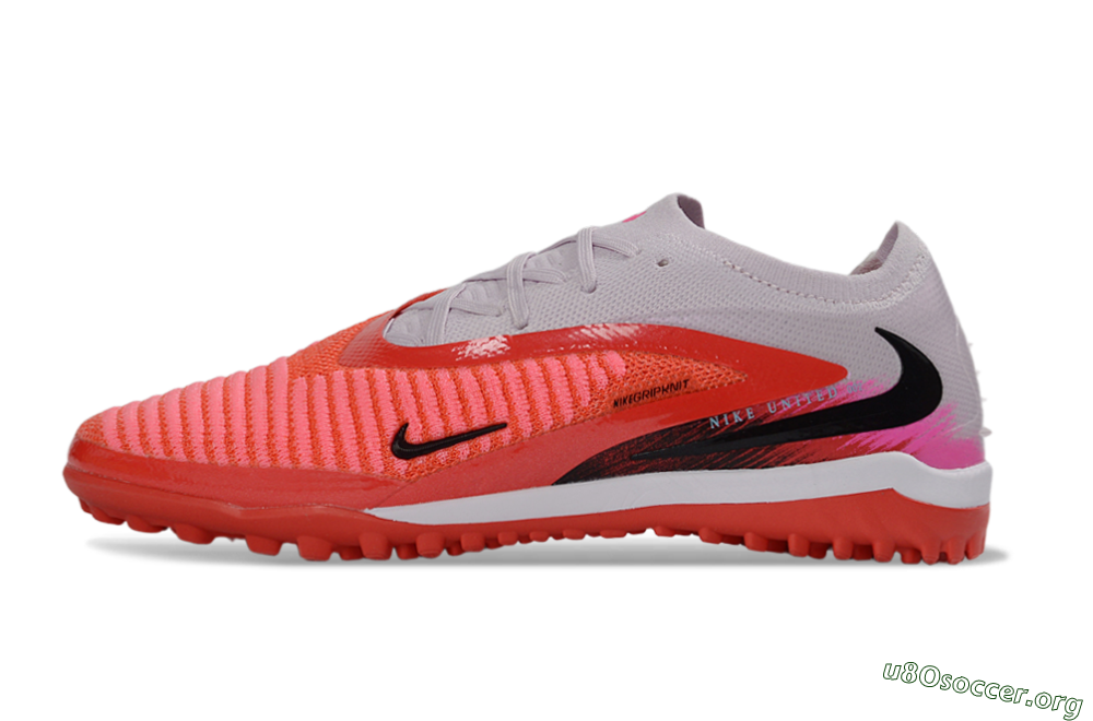 Nike Phantom 6 Elite Low TF Football Shoes - Red/Coral Blaze/Black 3