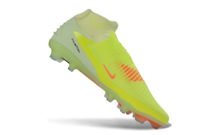 Nike Phantom 6 Elite High FG Football Boots - Yellow/Electric Lime/Coral Red