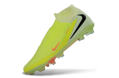 Nike Phantom 6 Elite High FG Football Boots - Yellow/Electric Lime/Coral Red
